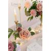 imageLings Moment Artificial Flowers Fake Roses Faux Peony Foam Gardenia Combo for DIY Wedding Bouquets Centerpieces Arrangements Bridal Shower Party Home Decorations Lavender ampamp Purple 24pcsPkdusty Rose  Cinnamon Rose