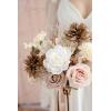 imageLings Moment Artificial Flowers Fake Roses Faux Peony Foam Gardenia Combo for DIY Wedding Bouquets Centerpieces Arrangements Bridal Shower Party Home Decorations Lavender ampamp Purple 24pcsPkmorandi Peach  Cream