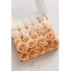 imageLings Moment Artificial Flowers Fake Roses Faux Peony Foam Gardenia Combo for DIY Wedding Bouquets Centerpieces Arrangements Bridal Shower Party Home Decorations Lavender ampamp Purple 24pcsOrcream  Apricot
