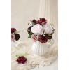 imageLings Moment Artificial Flowers Fake Roses Faux Peony Foam Gardenia Combo for DIY Wedding Bouquets Centerpieces Arrangements Bridal Shower Party Home Decorations Lavender ampamp Purple 24pcsPkmarsala  Dusty Rose