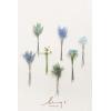 imageLings Moment Artificial Greenery Stems Box Set 30pcs with 8 Kinds of Faux Greenery Picks for DIY Bridal Bouquets Wedding Floral Arrangement Table Centerpieces Purple ampamp Dark GreenBlunavy  Cream