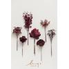 imageLings Moment Artificial Greenery Stems Box Set 30pcs with 8 Kinds of Faux Greenery Picks for DIY Bridal Bouquets Wedding Floral Arrangement Table Centerpieces Purple ampamp Dark GreenRedmoody Burgundy