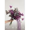 imageLings Moment Artificial Greenery Stems Box Set 30pcs with 8 Kinds of Faux Greenery Picks for DIY Bridal Bouquets Wedding Floral Arrangement Table Centerpieces Purple ampamp Dark GreenPrplplum  Plum Lily