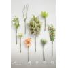 imageLings Moment Artificial Greenery Stems Box Set 30pcs with 8 Kinds of Faux Greenery Picks for DIY Bridal Bouquets Wedding Floral Arrangement Table Centerpieces Purple ampamp Dark GreenPkblush Garden
