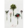 imageLings Moment Artificial Greenery Stems Box Set 30pcs with 8 Kinds of Faux Greenery Picks for DIY Bridal Bouquets Wedding Floral Arrangement Table Centerpieces Purple ampamp Dark GreenRedchristmas Red  Sparkles
