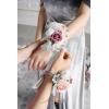 imageLings Moment Artificial Greenery Stems Box Set 30pcs with 8 Kinds of Faux Greenery Picks for DIY Bridal Bouquets Wedding Floral Arrangement Table Centerpieces Purple ampamp Dark GreenPkdusty Rose  Grey
