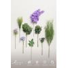 imageLings Moment Artificial Greenery Stems Box Set 30pcs with 8 Kinds of Faux Greenery Picks for DIY Bridal Bouquets Wedding Floral Arrangement Table Centerpieces Purple ampamp Dark GreenPrplpurple  Dark Green