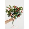 imageLings Moment Artificial Greenery Stems Box Set 30pcs with 8 Kinds of Faux Greenery Picks for DIY Bridal Bouquets Wedding Floral Arrangement Table Centerpieces Purple ampamp Dark GreenRedchristmas Red  Sparkles
