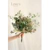imageLings Moment Artificial Greenery Stems Box Set 30pcs with 8 Kinds of Faux Greenery Picks for DIY Bridal Bouquets Wedding Floral Arrangement Table Centerpieces Purple ampamp Dark GreenGrnbrown  Emerald