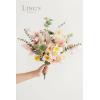 imageLings Moment Artificial Greenery Stems Box Set 30pcs with 8 Kinds of Faux Greenery Picks for DIY Bridal Bouquets Wedding Floral Arrangement Table Centerpieces Purple ampamp Dark GreenPknude  Yellow