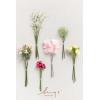 imageLings Moment Artificial Greenery Stems Box Set 30pcs with 8 Kinds of Faux Greenery Picks for DIY Bridal Bouquets Wedding Floral Arrangement Table Centerpieces Purple ampamp Dark GreenPkpassionate Pink  Blush