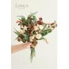 imageLings Moment Artificial Greenery Stems Box Set 30pcs with 8 Kinds of Faux Greenery Picks for DIY Bridal Bouquets Wedding Floral Arrangement Table Centerpieces Purple ampamp Dark GreenOramber  Green