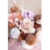imageLings Moment Fake Flowers Box Faux Artificial Greenery Stems Foam Roses Silk Lilac for Wedding Decor Centerpieces Table Decorations Floral Arrangements Lavender ampamp Purple Mini ComboPrplaster  Nude