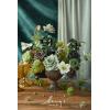 imageLings Moment Fake Flowers Box Faux Artificial Greenery Stems Foam Roses Silk Lilac for Wedding Decor Centerpieces Table Decorations Floral Arrangements Lavender ampamp Purple Mini ComboGrnemerald  Gold