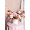 imageLings Moment Fake Flowers Box Faux Artificial Greenery Stems Foam Roses Silk Lilac for Wedding Decor Centerpieces Table Decorations Floral Arrangements Lavender ampamp Purple Mini ComboPrplaster  Nude