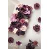 imageLings Moment Fake Flowers Box Faux Artificial Greenery Stems Foam Roses Silk Lilac for Wedding Decor Centerpieces Table Decorations Floral Arrangements Lavender ampamp Purple Mini ComboPrplplum  Plum Lily
