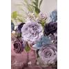 imageLings Moment Fake Flowers Box Faux Artificial Greenery Stems Foam Roses Silk Lilac for Wedding Decor Centerpieces Table Decorations Floral Arrangements Lavender ampamp Purple Mini ComboPrpllavender  Purple