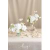 imageLings Moment Fake Flowers Box Faux Artificial Greenery Stems Foam Roses Silk Lilac for Wedding Decor Centerpieces Table Decorations Floral Arrangements Lavender ampamp Purple Mini ComboWhtwhite  Cream