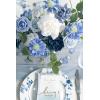 imageLings Moment Fake Flowers Box Faux Artificial Greenery Stems Foam Roses Silk Lilac for Wedding Decor Centerpieces Table Decorations Floral Arrangements Lavender ampamp Purple Mini ComboBludusty Blue  Ivory  Sage