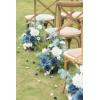 imageLings Moment Fake Flowers Box Faux Artificial Greenery Stems Foam Roses Silk Lilac for Wedding Decor Centerpieces Table Decorations Floral Arrangements Lavender ampamp Purple Mini ComboBludusty Blue  Navy