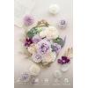 imageLings Moment Fake Flowers Box Faux Artificial Greenery Stems Foam Roses Silk Lilac for Wedding Decor Centerpieces Table Decorations Floral Arrangements Lavender ampamp Purple Mini ComboPrpllilac  Cream