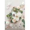 imageLings Moment Fake Flowers Box Faux Artificial Greenery Stems Foam Roses Silk Lilac for Wedding Decor Centerpieces Table Decorations Floral Arrangements Lavender ampamp Purple Mini ComboWhtwhite  Sage  Gold