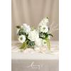 imageLings Moment Fake Flowers Box Faux Artificial Greenery Stems Foam Roses Silk Lilac for Wedding Decor Centerpieces Table Decorations Floral Arrangements Lavender ampamp Purple Mini ComboGrnwhite  Tinkle Bell Green