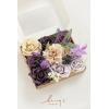 imageLings Moment Fake Flowers Box Faux Artificial Greenery Stems Foam Roses Silk Lilac for Wedding Decor Centerpieces Table Decorations Floral Arrangements Lavender ampamp Purple Mini ComboPrpllavender  Plum