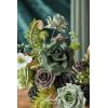 imageLings Moment Fake Flowers Box Faux Artificial Greenery Stems Foam Roses Silk Lilac for Wedding Decor Centerpieces Table Decorations Floral Arrangements Lavender ampamp Purple Mini ComboGrnemerald  Gold