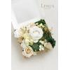 imageLings Moment Fake Flowers Box Faux Artificial Greenery Stems Foam Roses Silk Lilac for Wedding Decor Centerpieces Table Decorations Floral Arrangements Lavender ampamp Purple Mini ComboGrnemerald  Tawny Beige
