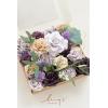 imageLings Moment Fake Flowers Box Faux Artificial Greenery Stems Foam Roses Silk Lilac for Wedding Decor Centerpieces Table Decorations Floral Arrangements Lavender ampamp Purple Mini ComboPrpllavender  Plum