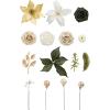 imageLings Moment Fake Flowers Box Faux Artificial Greenery Stems Foam Roses Silk Lilac for Wedding Decor Centerpieces Table Decorations Floral Arrangements Lavender ampamp Purple Mini ComboGrnchampagne Chrismas