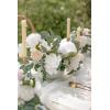 imageLings Moment Fake Flowers Box Faux Artificial Greenery Stems Foam Roses Silk Lilac for Wedding Decor Centerpieces Table Decorations Floral Arrangements Lavender ampamp Purple Mini ComboWhtwhite  Blush