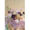 imageLings Moment Fake Flowers Box Faux Artificial Greenery Stems Foam Roses Silk Lilac for Wedding Decor Centerpieces Table Decorations Floral Arrangements Lavender ampamp Purple Mini ComboPrpllavender  Plum