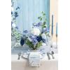 imageLings Moment Fake Flowers Box Faux Artificial Greenery Stems Foam Roses Silk Lilac for Wedding Decor Centerpieces Table Decorations Floral Arrangements Lavender ampamp Purple Mini ComboBludusty Blue  Ivory  Sage