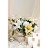 imageLings Moment Fake Flowers Box Faux Artificial Greenery Stems Foam Roses Silk Lilac for Wedding Decor Centerpieces Table Decorations Floral Arrangements Lavender ampamp Purple Mini ComboGrnchampagne Chrismas