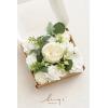 imageLings Moment Fake Flowers Box Faux Artificial Greenery Stems Foam Roses Silk Lilac for Wedding Decor Centerpieces Table Decorations Floral Arrangements Lavender ampamp Purple Mini ComboWhtwhite  Sage