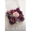 imageLings Moment Fake Flowers Box Faux Artificial Greenery Stems Foam Roses Silk Lilac for Wedding Decor Centerpieces Table Decorations Floral Arrangements Lavender ampamp Purple Mini ComboPrplplum  Plum Lily