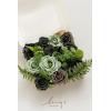 imageLings Moment Fake Flowers Box Faux Artificial Greenery Stems Foam Roses Silk Lilac for Wedding Decor Centerpieces Table Decorations Floral Arrangements Lavender ampamp Purple Mini ComboGrnemerald  Gold