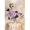 imageLings Moment Fake Flowers Box Faux Artificial Greenery Stems Foam Roses Silk Lilac for Wedding Decor Centerpieces Table Decorations Floral Arrangements Lavender ampamp Purple Mini ComboPrpllilac  Purple