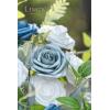 imageLings Moment Fake Flowers Box Faux Artificial Greenery Stems Foam Roses Silk Lilac for Wedding Decor Centerpieces Table Decorations Floral Arrangements Lavender ampamp Purple Mini ComboBludusty Blue  Navy  White