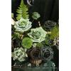imageLings Moment Fake Flowers Box Faux Artificial Greenery Stems Foam Roses Silk Lilac for Wedding Decor Centerpieces Table Decorations Floral Arrangements Lavender ampamp Purple Mini ComboGrnemerald  Gold