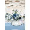 imageLings Moment Fake Flowers Box Faux Artificial Greenery Stems Foam Roses Silk Lilac for Wedding Decor Centerpieces Table Decorations Floral Arrangements Lavender ampamp Purple Mini ComboBludusty Blue  Navy