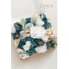 imageLings Moment Fake Flowers Box Faux Artificial Greenery Stems Foam Roses Silk Lilac for Wedding Decor Centerpieces Table Decorations Floral Arrangements Lavender ampamp Purple Mini ComboGrnwhite  Teal
