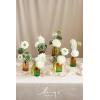 imageLings Moment Fake Flowers Box Faux Artificial Greenery Stems Foam Roses Silk Lilac for Wedding Decor Centerpieces Table Decorations Floral Arrangements Lavender ampamp Purple Mini ComboGrnwhite  Tinkle Bell Green