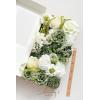 imageLings Moment Fake Flowers Box Faux Artificial Greenery Stems Foam Roses Silk Lilac for Wedding Decor Centerpieces Table Decorations Floral Arrangements Lavender ampamp Purple Mini ComboGrnwhite  Tinkle Bell Green
