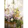 imageLings Moment Fake Flowers Box Faux Artificial Greenery Stems Foam Roses Silk Lilac for Wedding Decor Centerpieces Table Decorations Floral Arrangements Lavender ampamp Purple Mini ComboPrpllilac  Cream