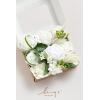 imageLings Moment Fake Flowers Box Faux Artificial Greenery Stems Foam Roses Silk Lilac for Wedding Decor Centerpieces Table Decorations Floral Arrangements Lavender ampamp Purple Mini ComboWhtwhite  Olive Green