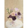 imageLings Moment Fake Flowers Box Faux Artificial Greenery Stems Foam Roses Silk Lilac for Wedding Decor Centerpieces Table Decorations Floral Arrangements Lavender ampamp Purple Mini ComboPrpllavender  Plum