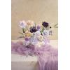 imageLings Moment Fake Flowers Box Faux Artificial Greenery Stems Foam Roses Silk Lilac for Wedding Decor Centerpieces Table Decorations Floral Arrangements Lavender ampamp Purple Mini ComboPrpllavender  Plum